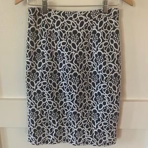 Navy and White skirt